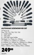 Autogear Screwdriver SetSD22PC