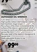 Autogear Oil Wrench OW79