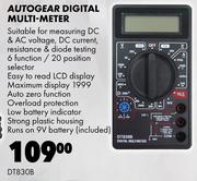 Autogear Digital Multi-Meter DT830B