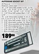  Autogear Socket Set SK40PC