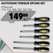  Autogear Torque Spline Set (6 Piece Set) TS6PC 