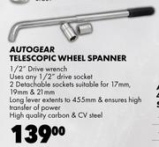  Autogear Telescopic Wheel Spanner