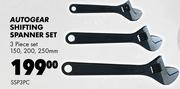 Autogear Shifting Spanner Set SSP3PC