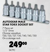  Autogear Male Star Torx Socket Set SK7PC