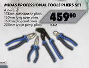 Midas Professional Tools (Pliers Set 4 Piece Set) PL4M