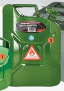 Autogear Green Metal Jerry Cans JC03-10L