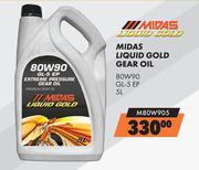 Midas Liquid Gold Gear Oil 80W90 GL-5 EP M80W905-5L