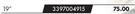 Bosch Wiper Blades 19" 3397004915