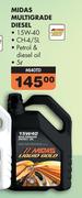 Midas Multigrade Diesel 15W-40 Petrol & Diesel Oil MI40TD-5Ltr