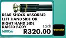 Monroe Rear Shock Absorber Left Hand Side Or Right Hand Side Raised Body M8056 For Toyota Hilux 