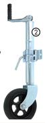 Autogear Trailer Jockey 700Kg With Bracket & 200mm Rubber Wheel JW200