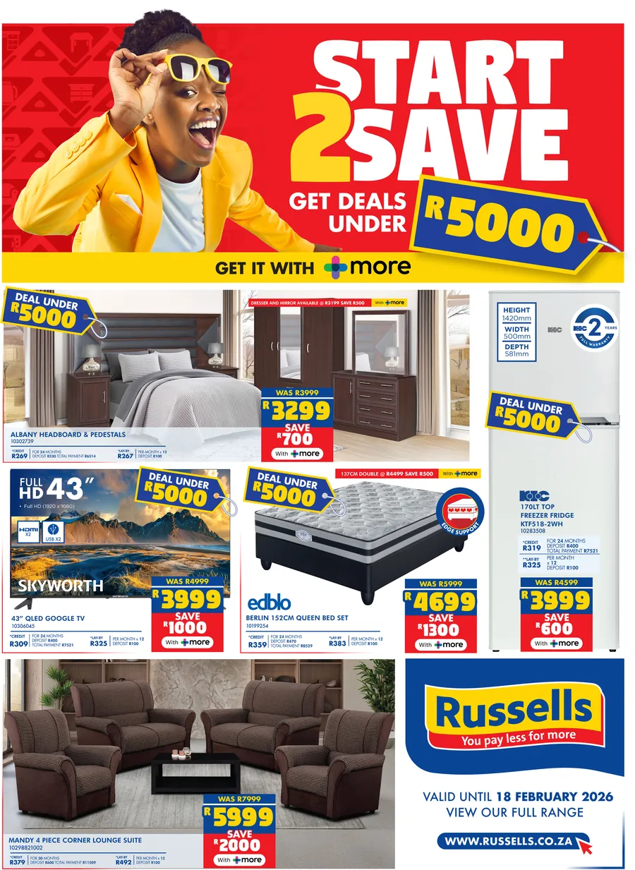 Russells : Start 2 Save (15 January - 18 February 2026)