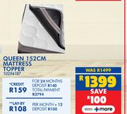 Queen 152cm Mattress Topper 10294187