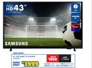 Samsung 43" FHD Smart TV 43F6000F 10308129