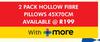 Sleepmasters 2 Pack Hollow Fibre Oillows 45 x 70cm