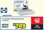 Sealy My Memory Ventilated Pillow 10120993