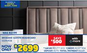 Brisbane Queen Headboard 10290938