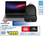 Packard Bell Montenero-C Pro Laptop + Backpack Bundle 10320335