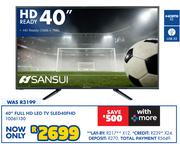 Sansui 40" Full HD LED TV SLED40FHD 10061130