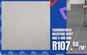 Hardbody Porcelain Tiles 1SAMURO11M1A Rockford Ivory 600 x 600 MM-Per Sqm