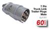 7 Pin Truck Line Trailer Plugs Male ELP.TP7-Each