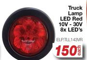 Truck Lamp LED Red 10V-30V 8x LED's ELP.TLL143VR-Each