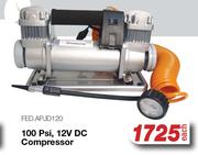 100 Psi, 12V DC Compressor FED.APJD120-Each
