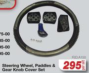 Steering Wheel, Paddles & Gear Knob Cover Set FED.A150-Per Set
