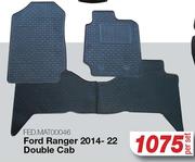 Race Rubber Mats For Dord Ranger 2014-22 (Double Cab) FED.MAT00046-Per Set