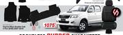  Race Rubber Mats For Toyota Hilux Double Cab 3 Pce (D4D) 2007-2016 FED.MAT000112-Per Set