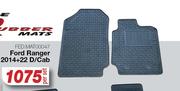 Race Rubber Mats For Ford Ranger 2014 + 22 D/Cab FED.MAT00047-Per Set