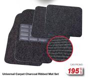 0Universal Carpet Charcoal Ribbed Mat Set CAR.PROMO-Per Set