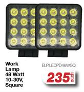 WORK LAMP 48 Watt 10-30V, Square ELP.LEDPD48WSQ-Each