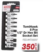 TomiHawk 8Pce 1/2" Dr Hex Bit Socket Set FED.AKT33207-Per Set