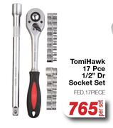 TomiHawk 17Pce 1/2" Dr Socket Set FED.17PIECE-Per Set
