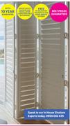 Decorland Vinyl Shutters 600 x 600 Hinged 1 Panel-Each
