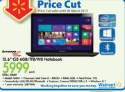 Lenovo 15.6" Ci3 6GB/1TB/W8 Notebook G404