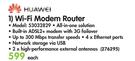 Huawei Wi-Fi Modem Router 53032829-Each