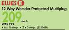 Ellis 12 Way Wonder Protected Multiplug