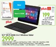Nextbook 10.1" Wi-Fi 32GB 2-In-1 Windows Tablet M10128CP