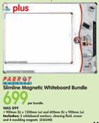 Parrot Slimline Magnetic Whiteboard Bundle-Per Bundle