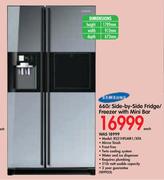 Samsung 660Ltr Side-by-Side Fridge/Freezer with Mini Bar RS21HFLMR1/XFA