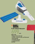 Black & Decker 9.6V Hand Vacuum DV9610NF-QW-Each