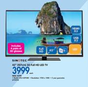 Sinotec 42"(107cm) 3D Full HD LED TV STL3-42P38D