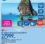 LG 55" FHD 3D Smart Curved OLED TV 55EC930T