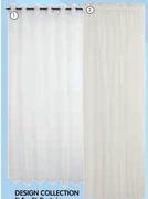 Design Collection Plain Voile Curtain 230x218Cm-Per Drop