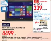 Asus 15.6" X-Series Pentium Quad Core Notebook-On My Gig 2