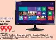 Samsung 18.5" LED Monitor LS19D300NY