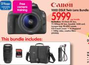 Canon 100D DSLR Twin Lens Bundle-Per Bundle