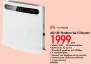 Huawei 3G/LTE Modem Wi-Fi Router B593